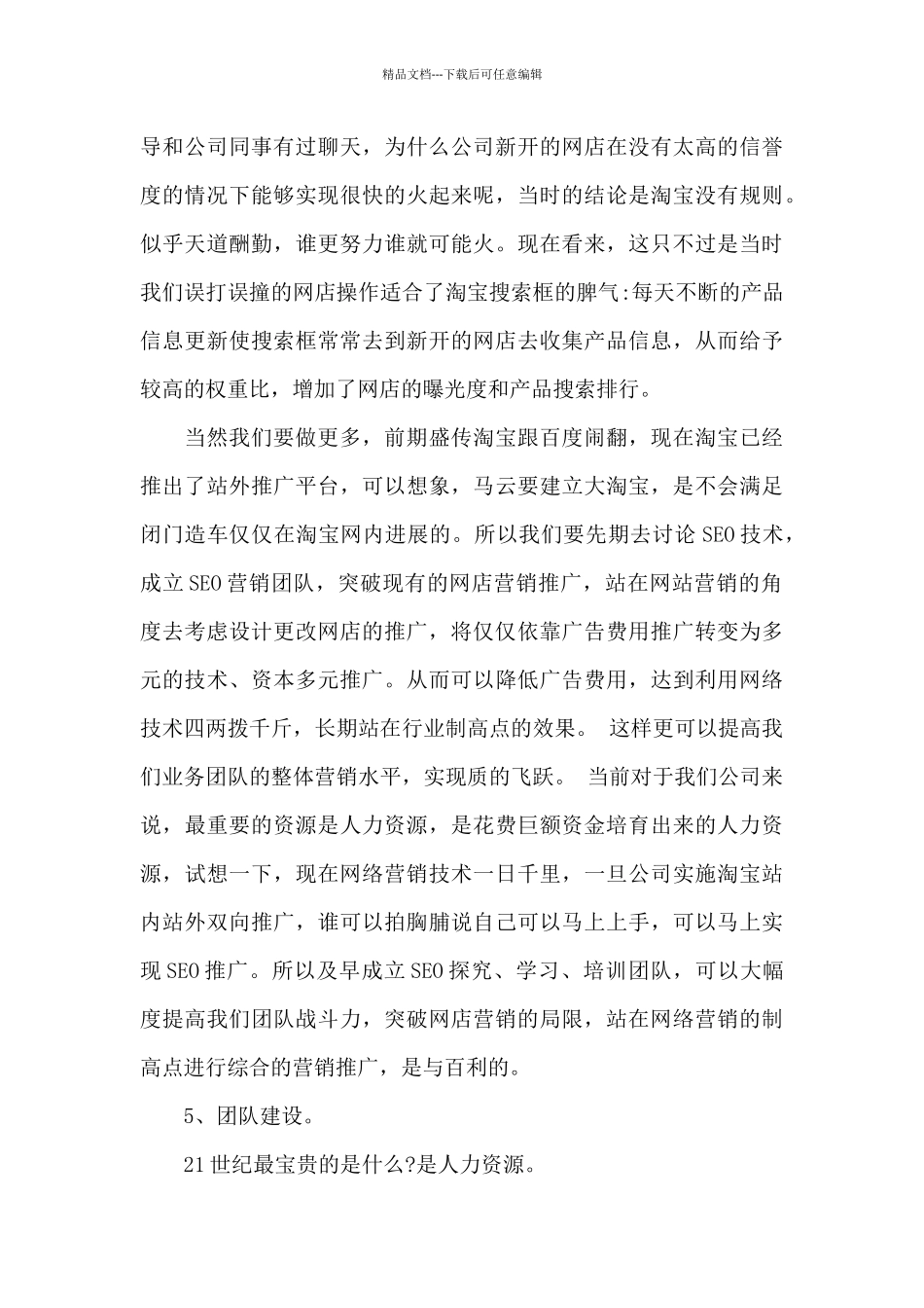 淘宝推广年终总结3篇_第3页