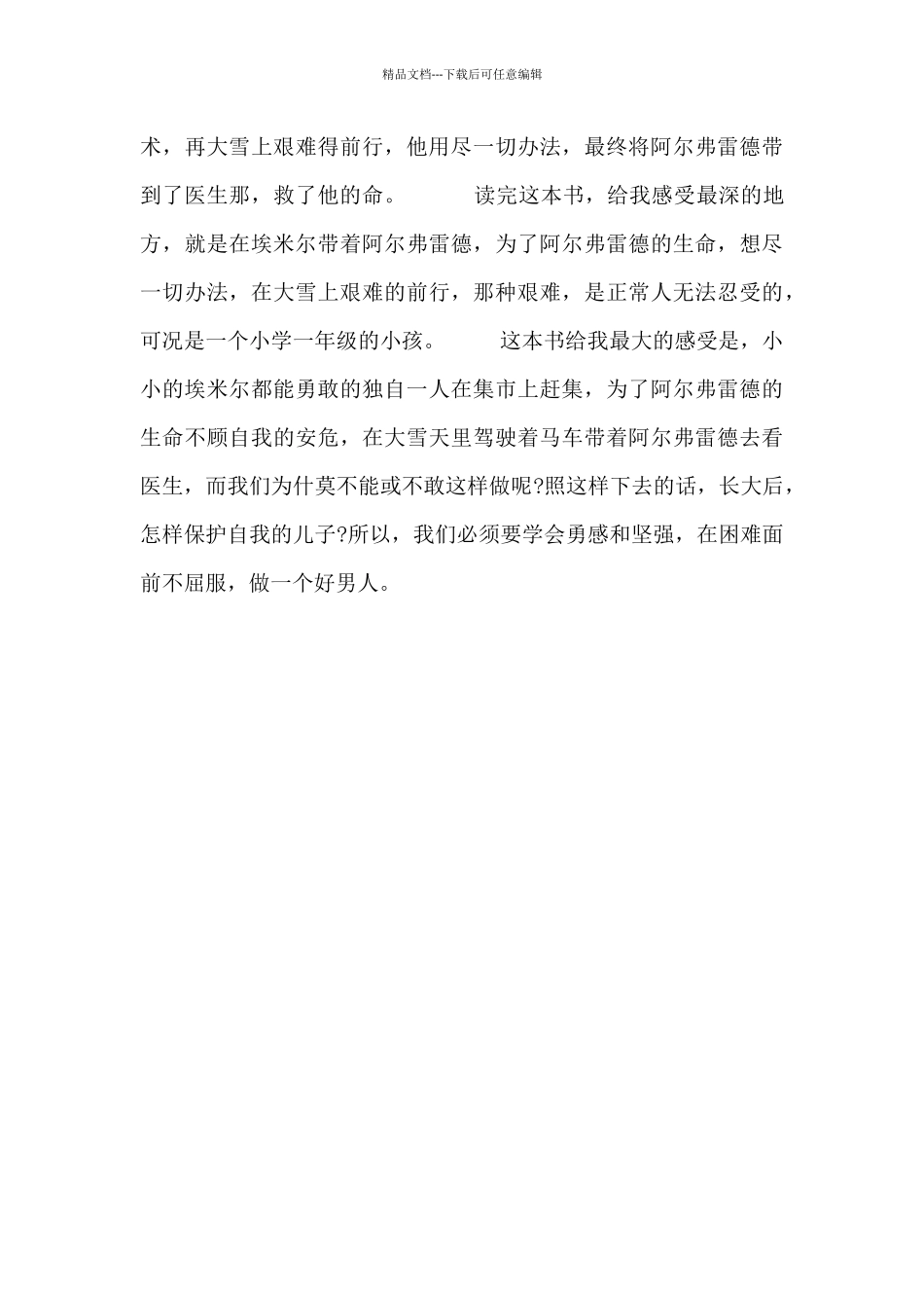 淘气包埃米尔课外书读后感_第3页