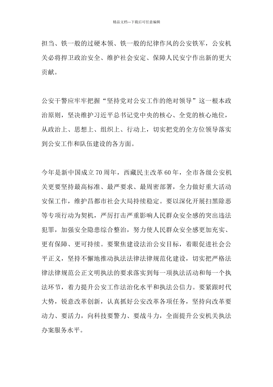 深入学习贯彻全国公安工作会议精神心得体会_第3页