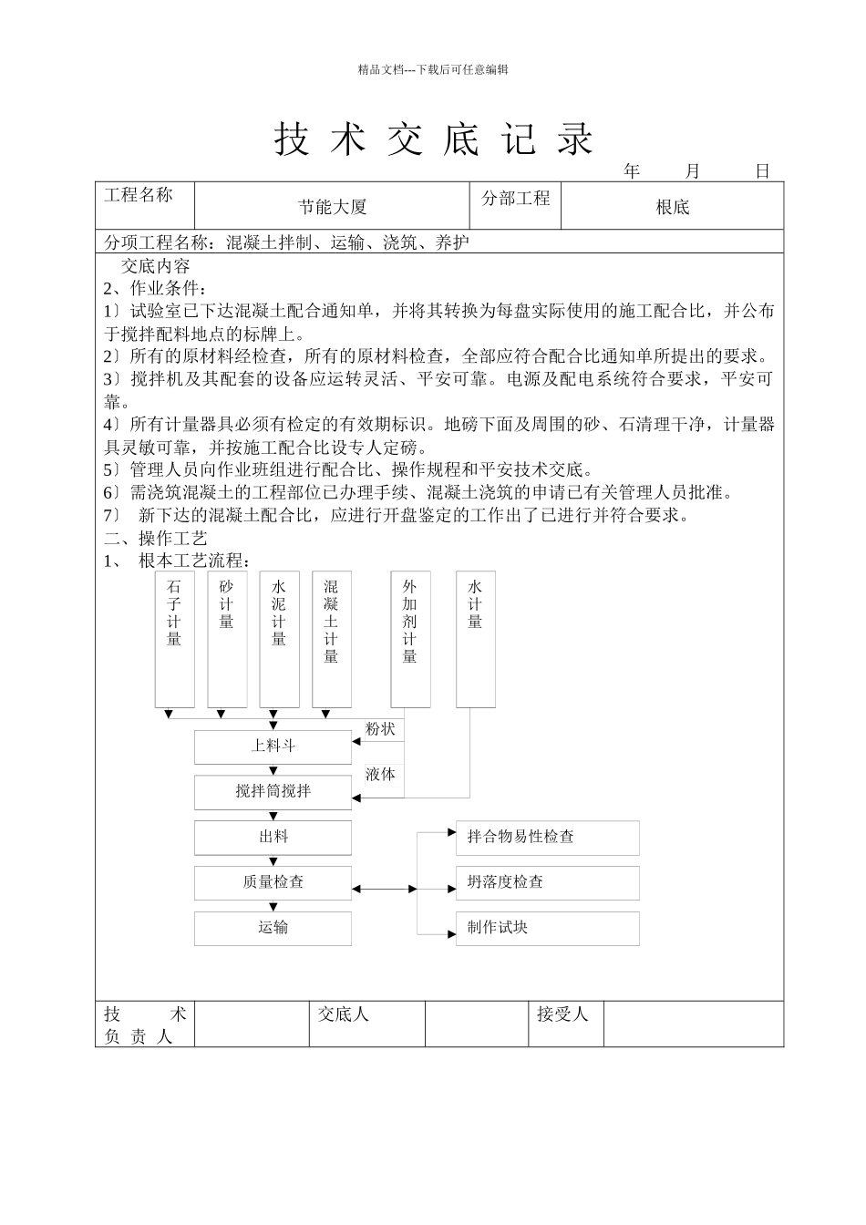 混凝土拌制、运输、浇筑、养护技术交底_第2页