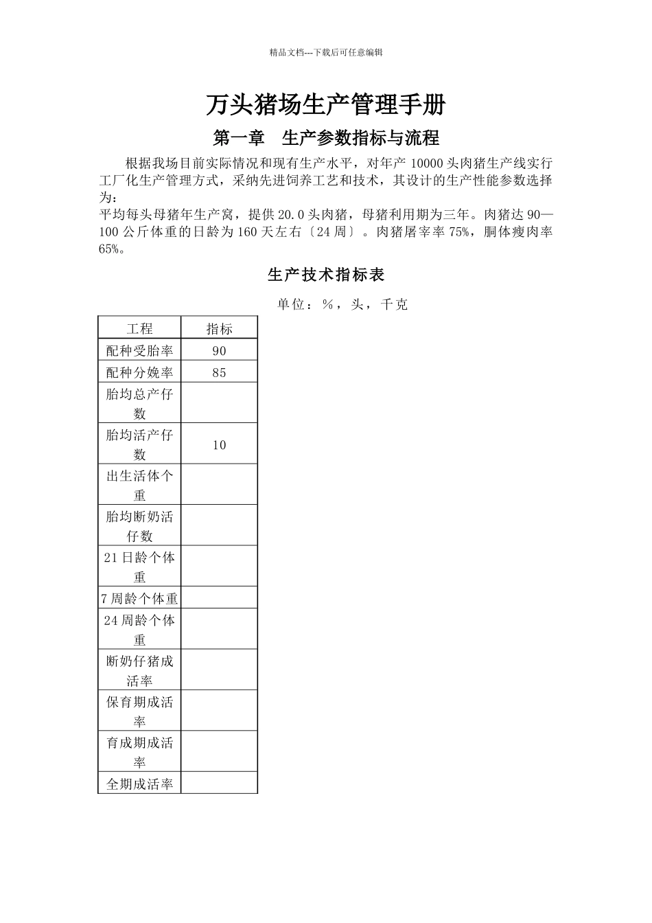 温氏万头猪场生产管理手册_第1页