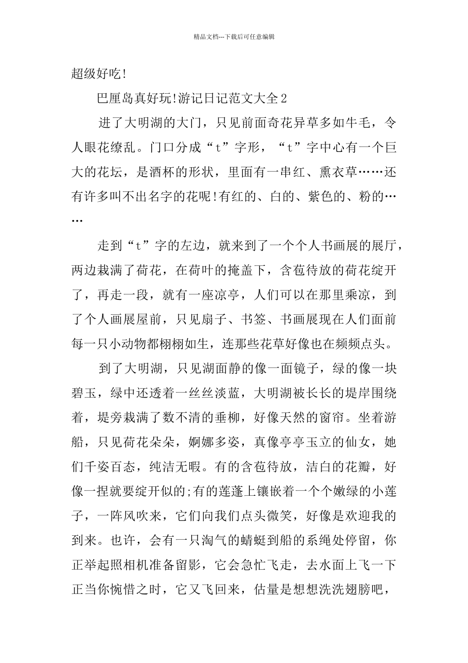 游记日记范文大全_第2页