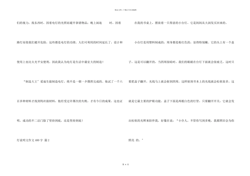灯说明文400字4篇_第2页