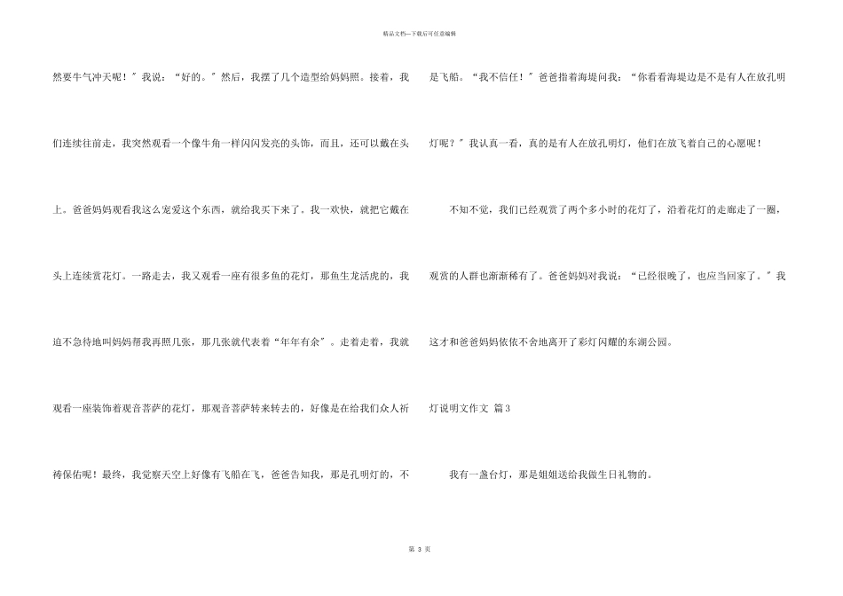 灯说明文五篇_第3页