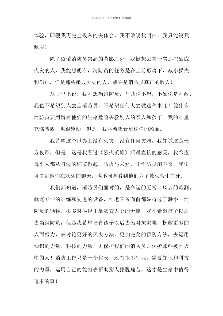 烈火英雄观后感_第3页