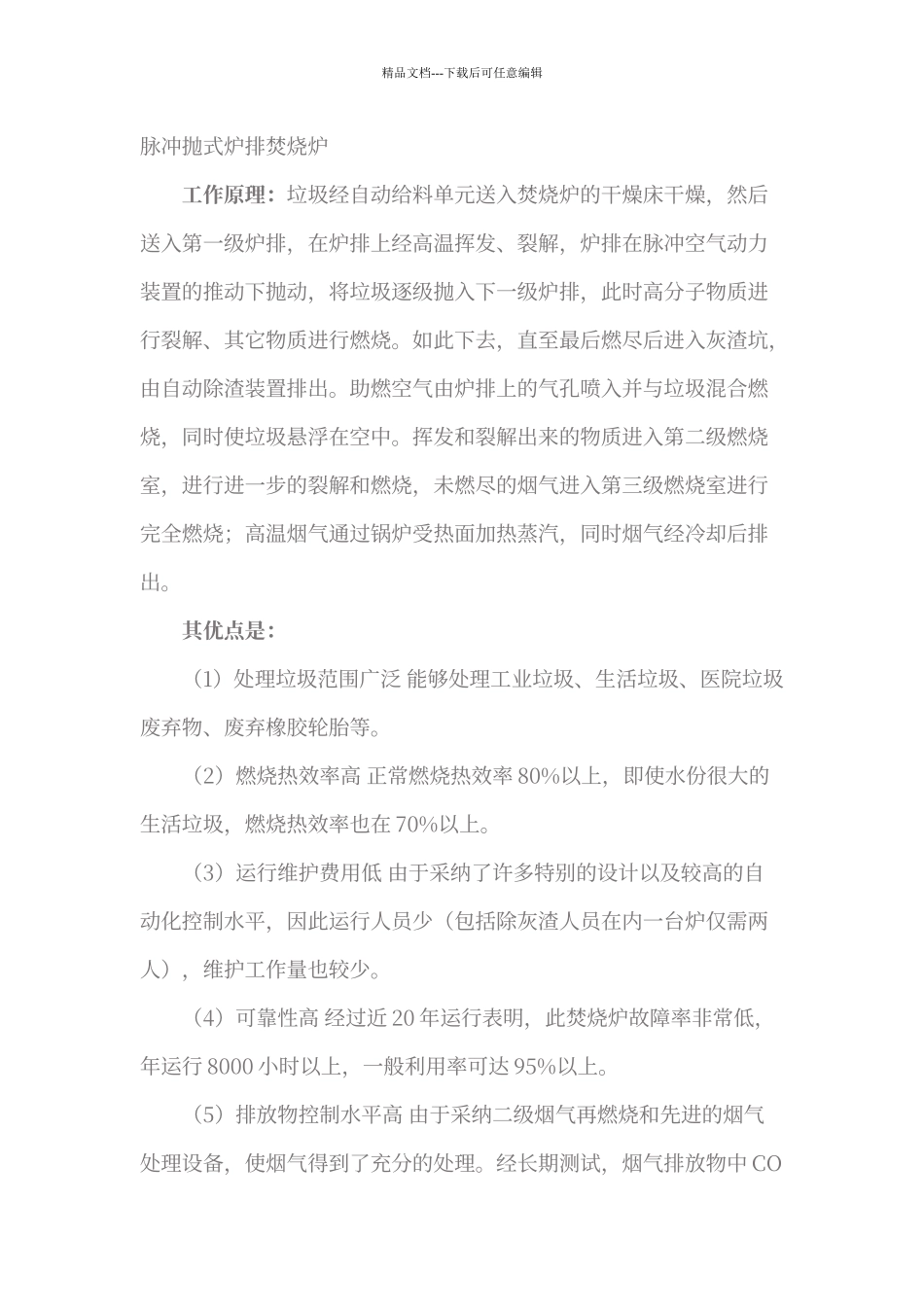焚烧焚烧炉工艺分类_第3页