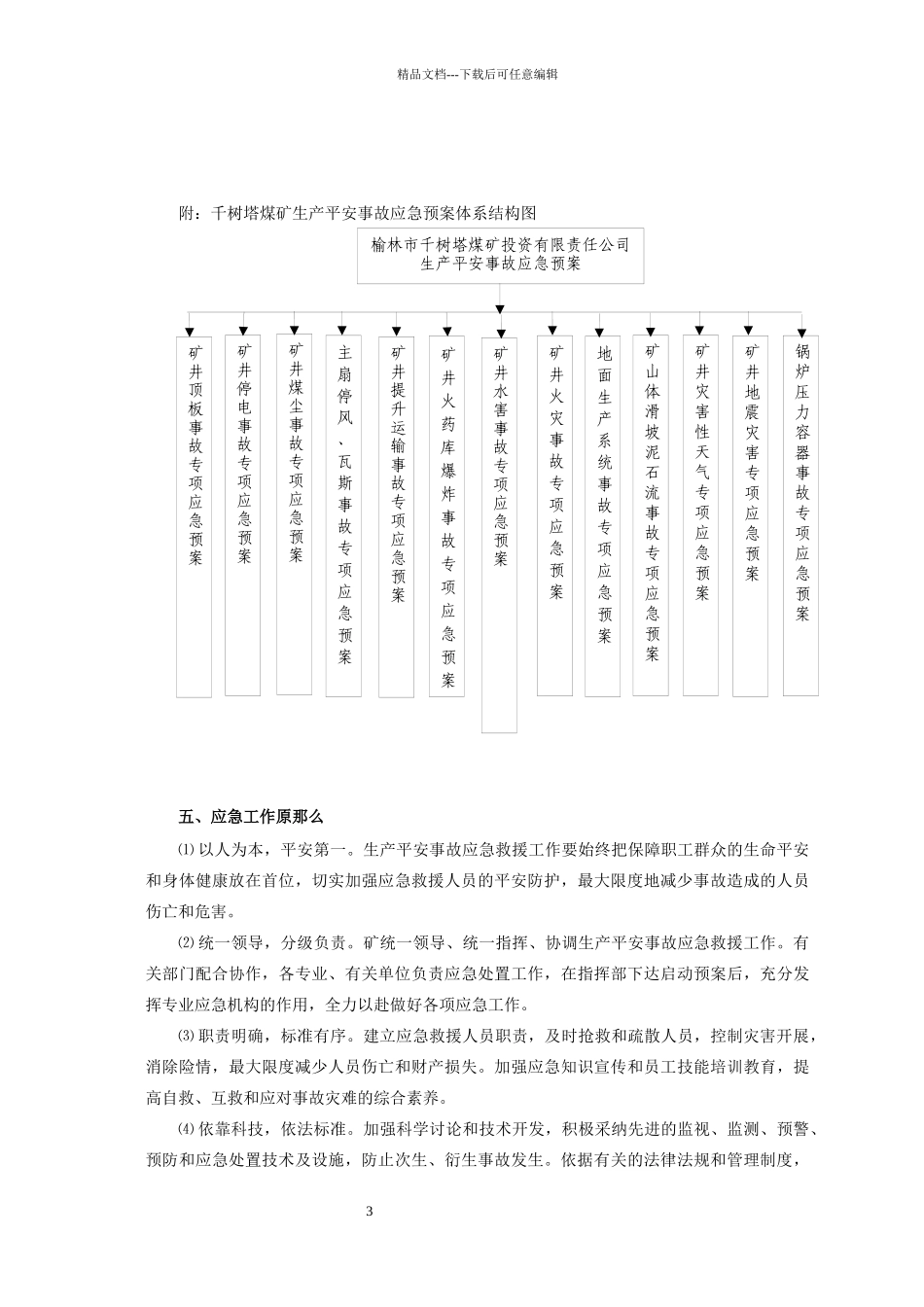 煤矿安全生产事故综合应急预案_第3页