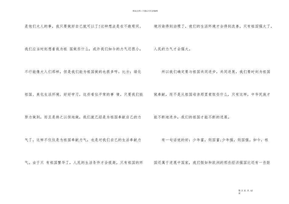 爱国主义情怀演讲稿2024_第2页
