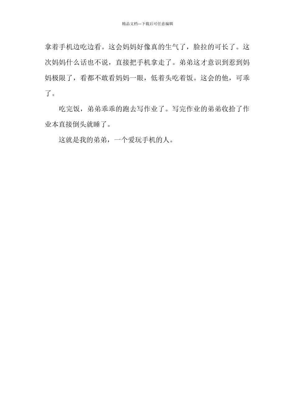 爱玩手机的弟弟_第2页