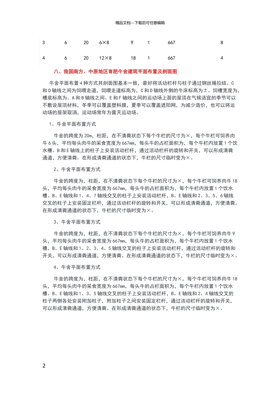 牛舍设计方案_第2页