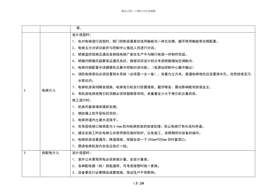 物业前期介入要点及标准_第3页
