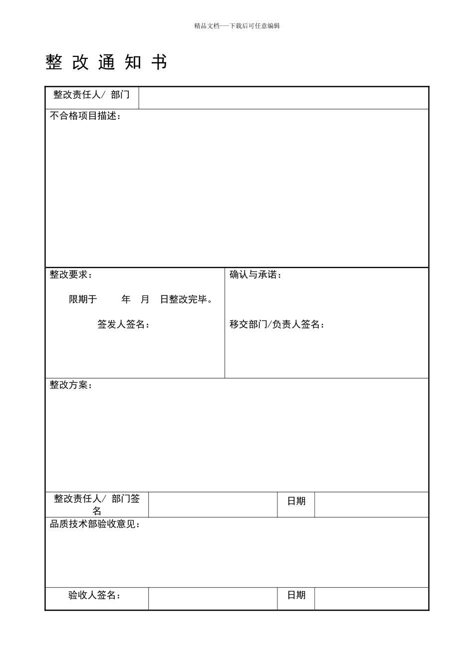 物业品质管理表格_第3页