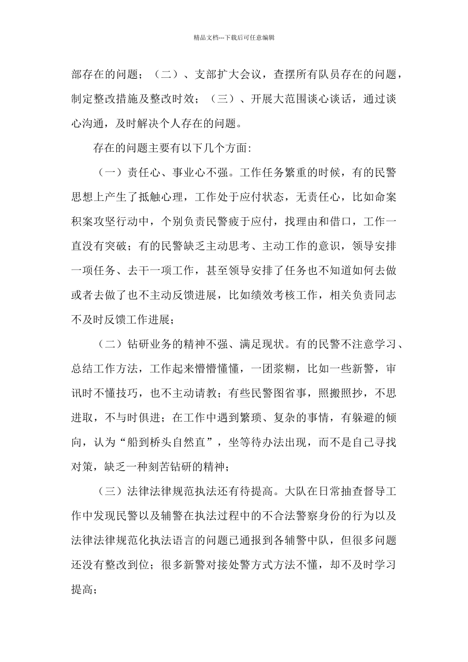 特警大队“坚持政治建警全面从严治警”阶段性总结_第3页