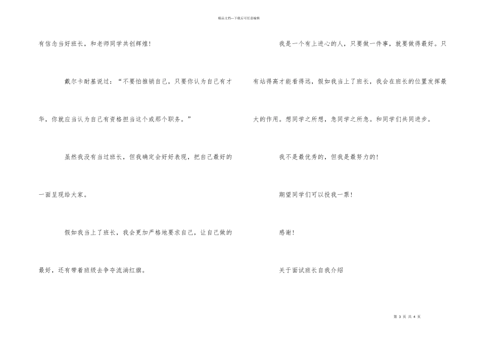 班长面试的优秀自我介绍_第3页