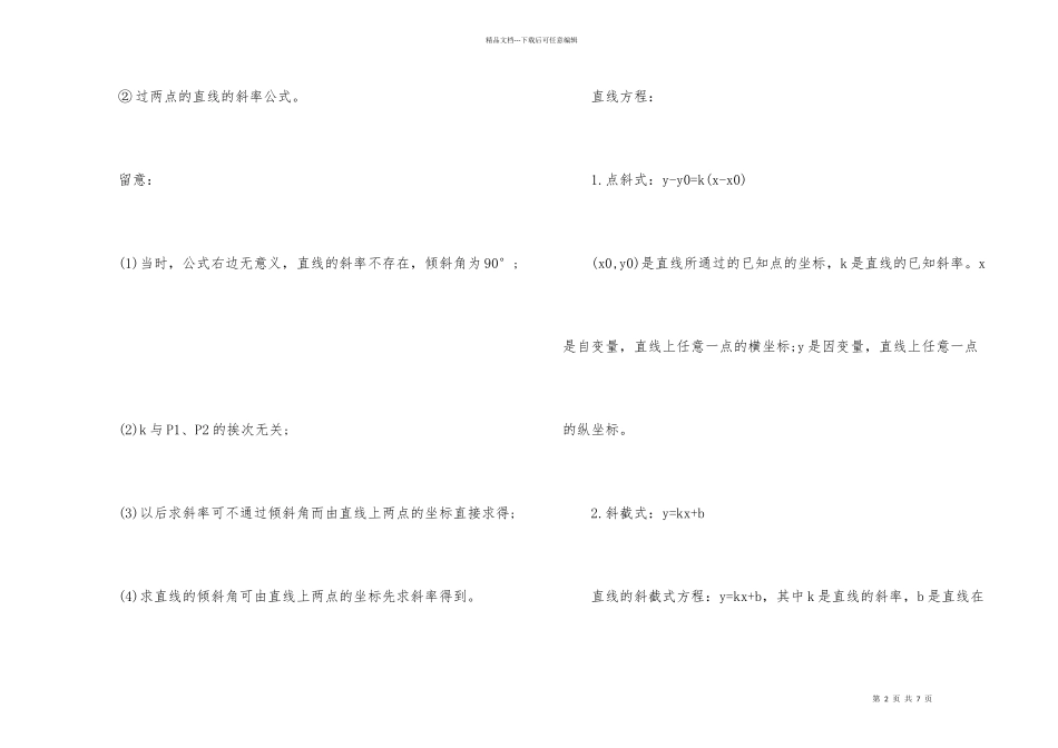 甘肃高二数学会考知识点_第2页