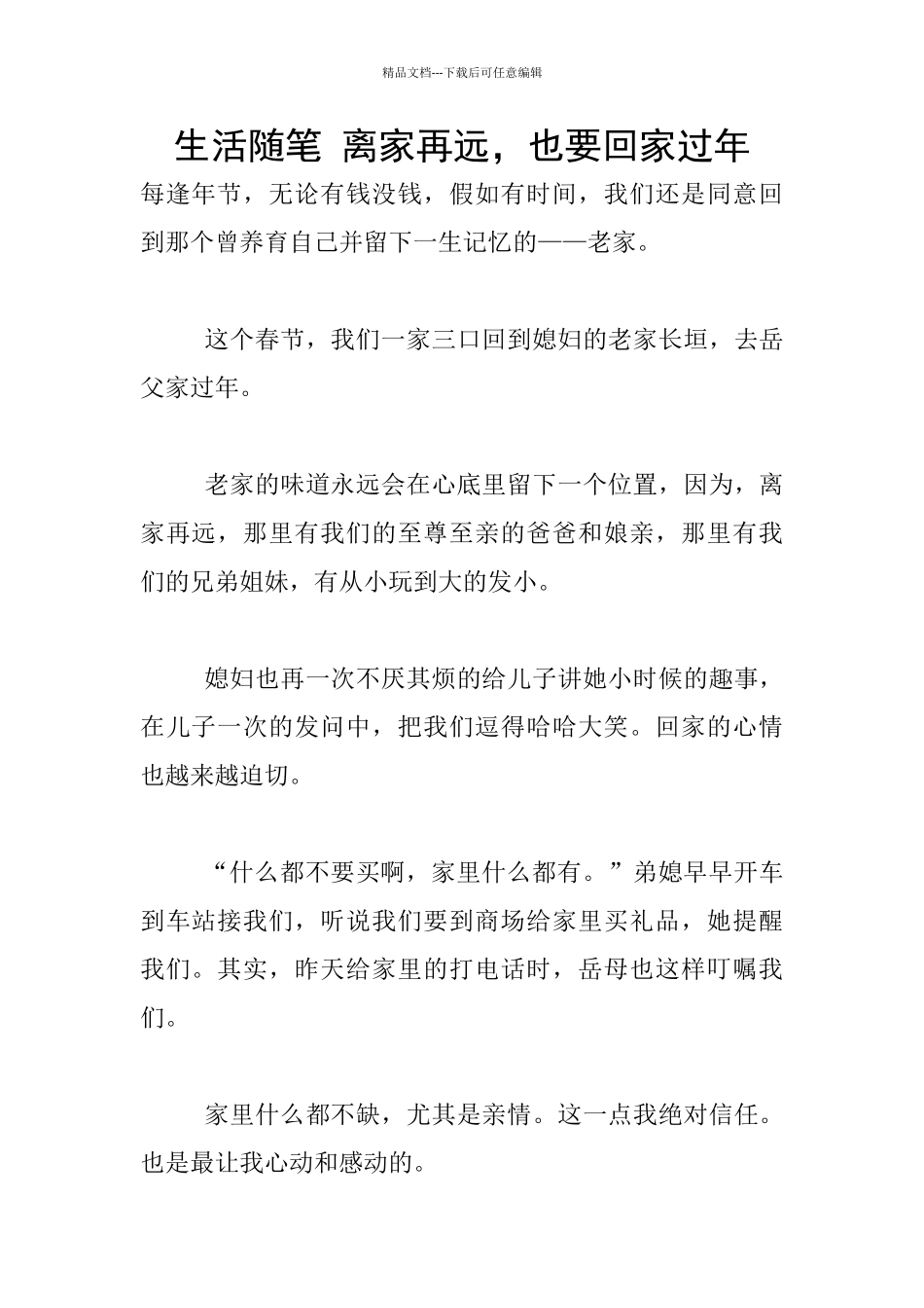 生活随笔-离家再远-也要回家过年_第1页