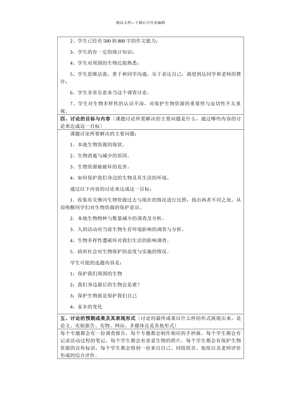 生物研究性学习——保护生物多样性_第2页
