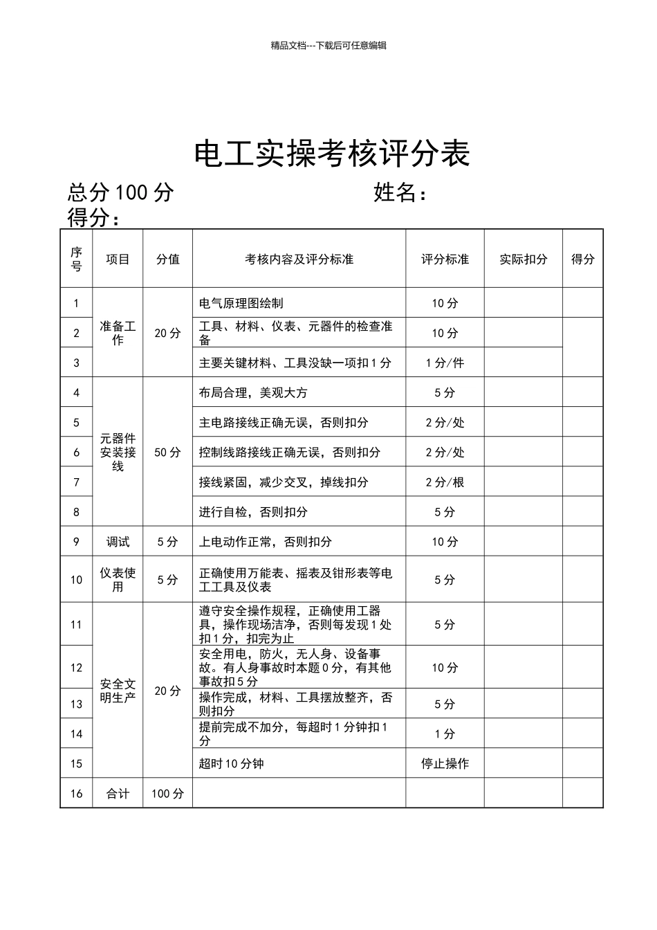 电工实操试题_第2页