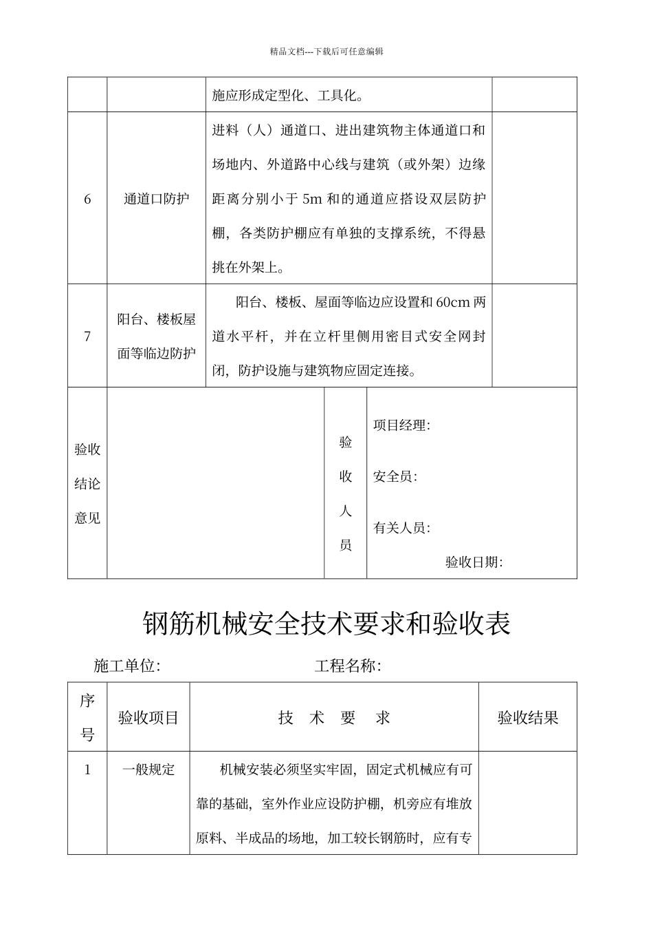 电焊机安全技术要求和验收表_第3页