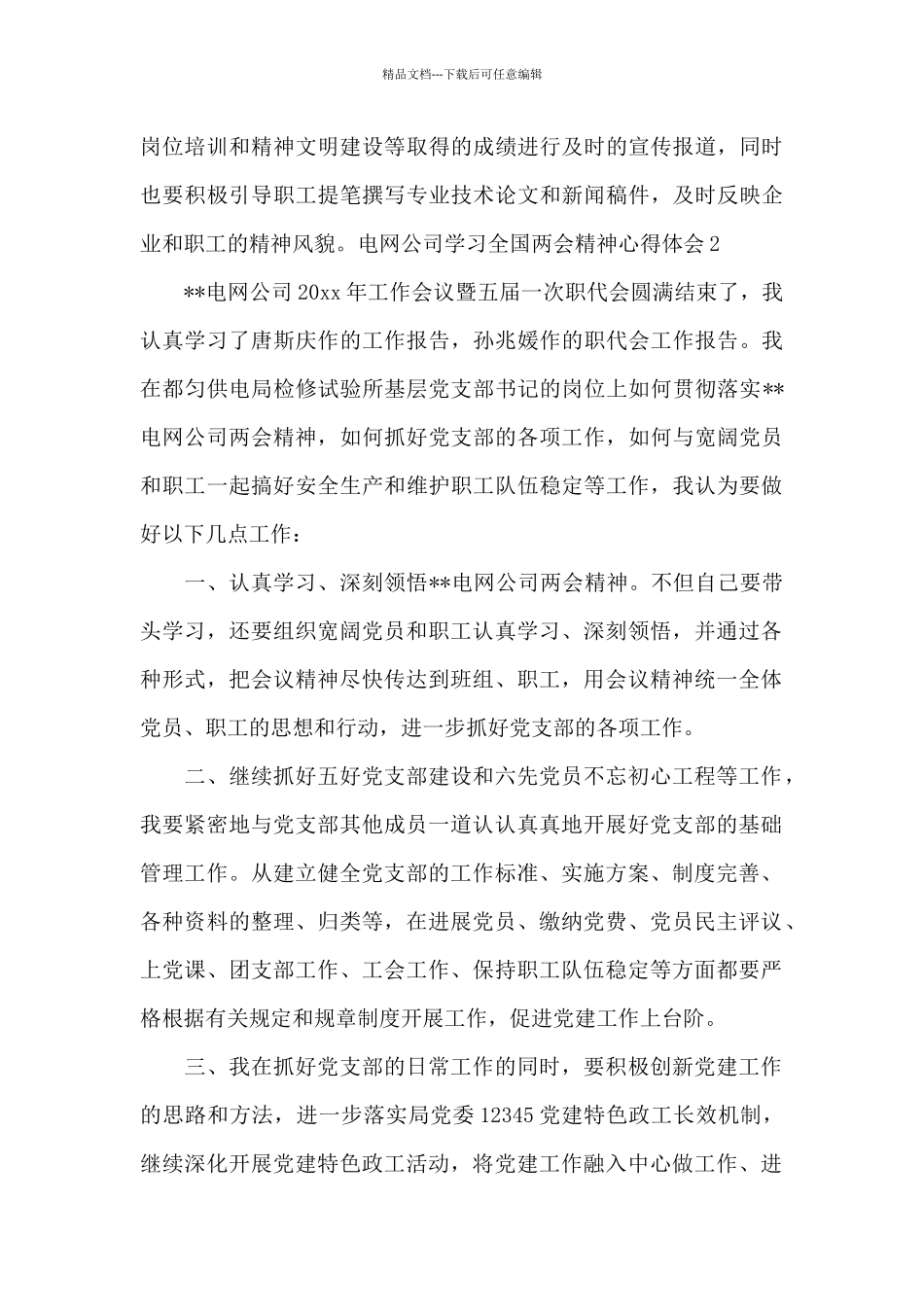 电网公司学习全国两会精神心得体会_第3页