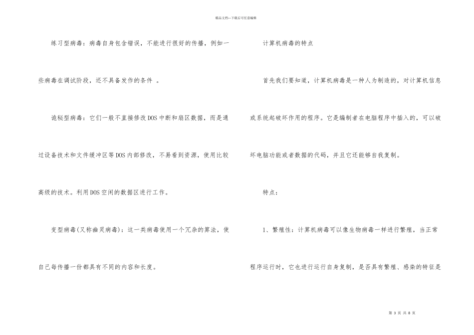 电脑病毒的特点有哪些_第3页