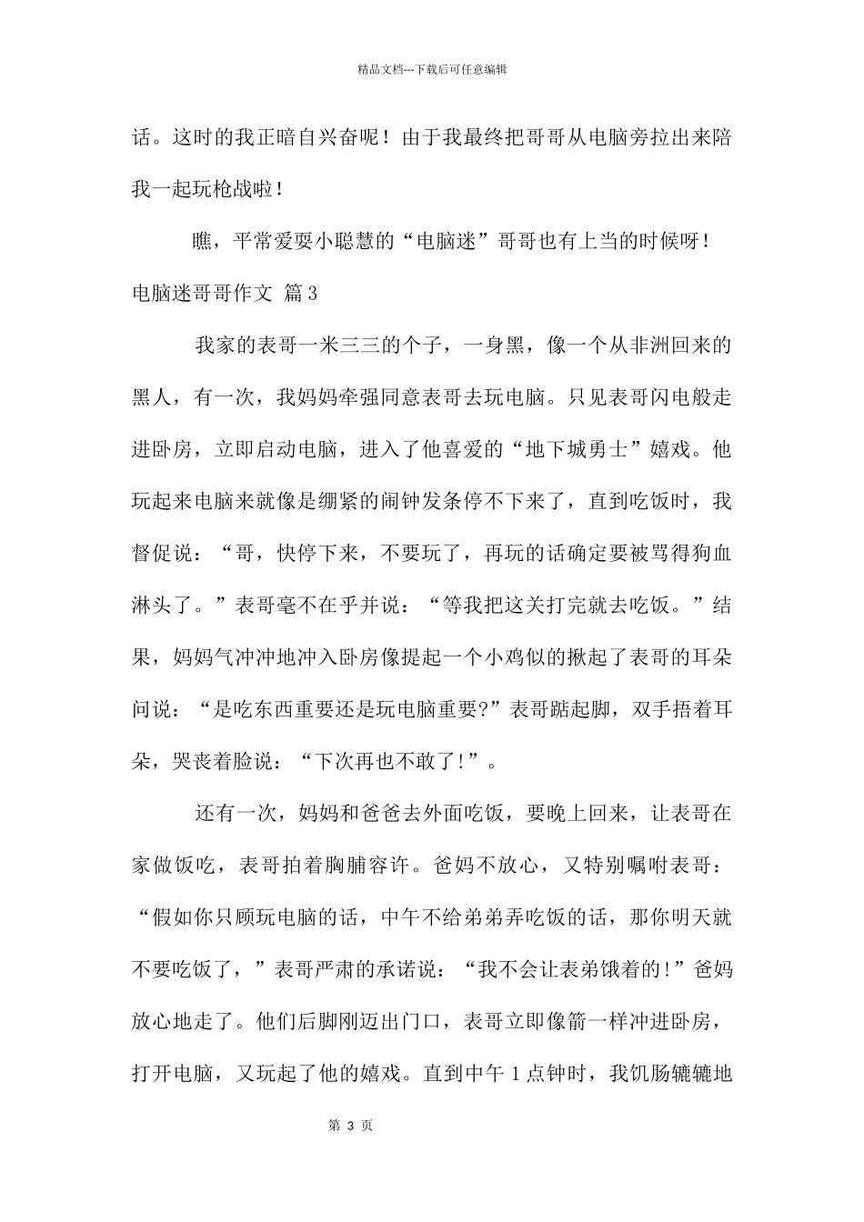 电脑迷哥哥作文3篇_第3页