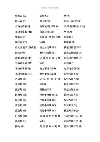 电路板上的字母表示的含义