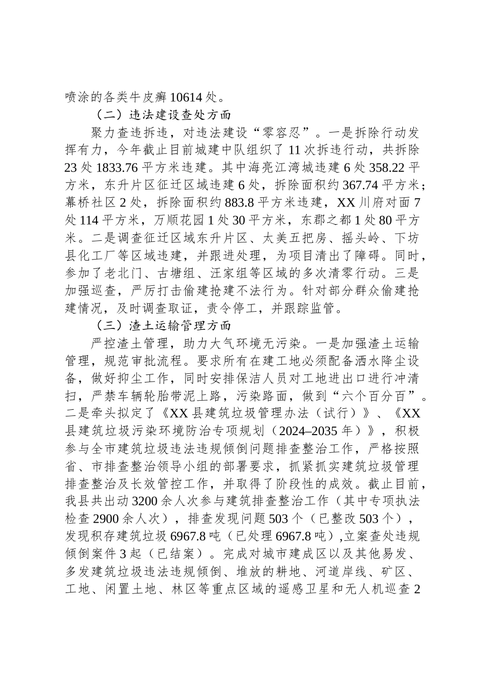 县城市管理局2024年工作总结及2025年工作计划_第2页