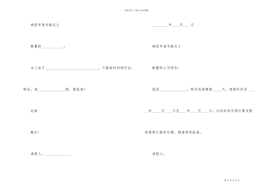 病因申请书的格式_第2页