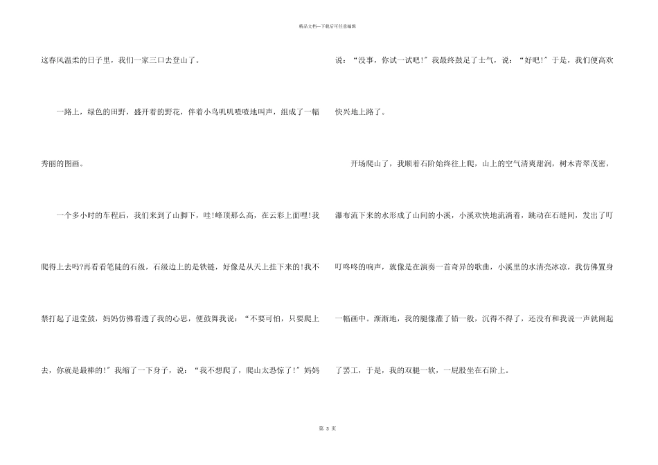 登山的中考满分600字_第3页