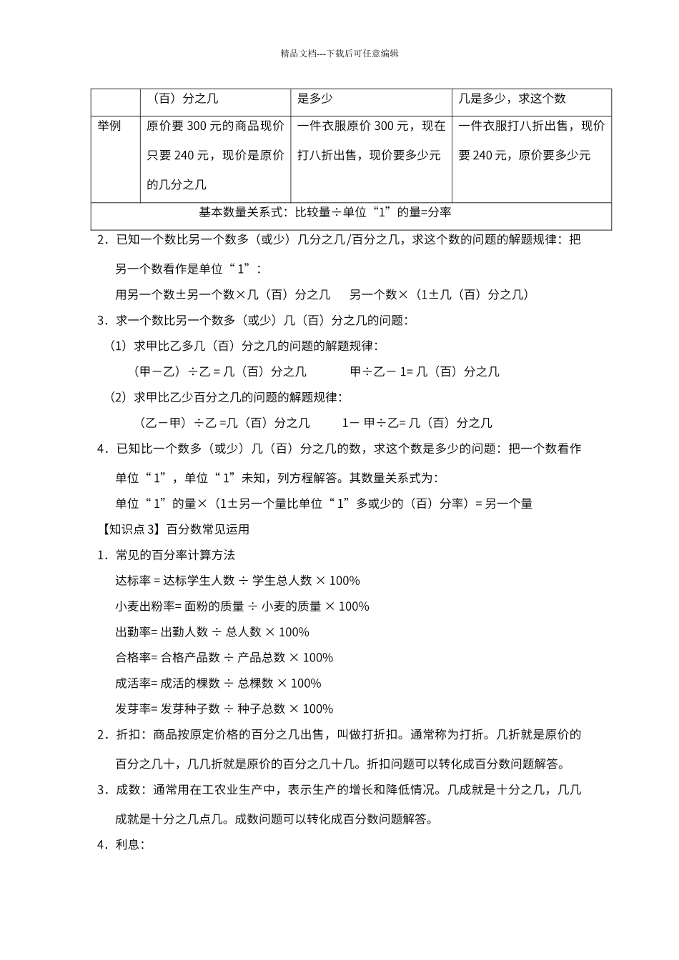 百分数复习讲义_第2页