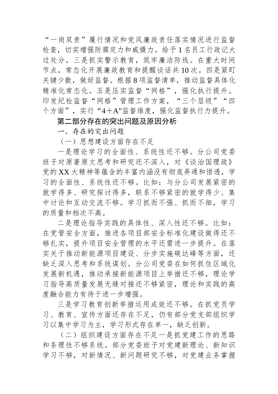 XXX巡察党建工作情况报告_第3页