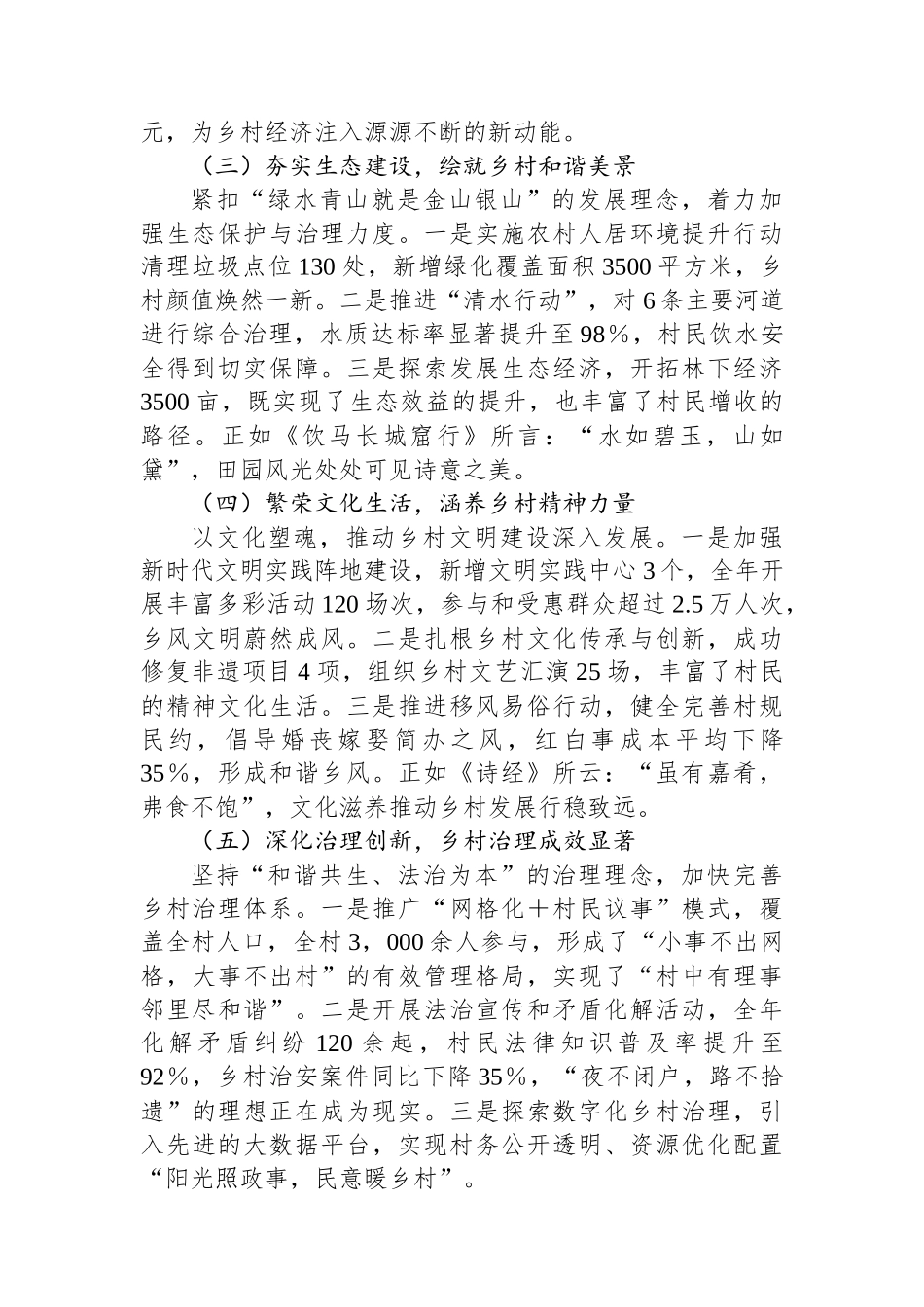 XX乡村振兴2024年工作总结_第2页