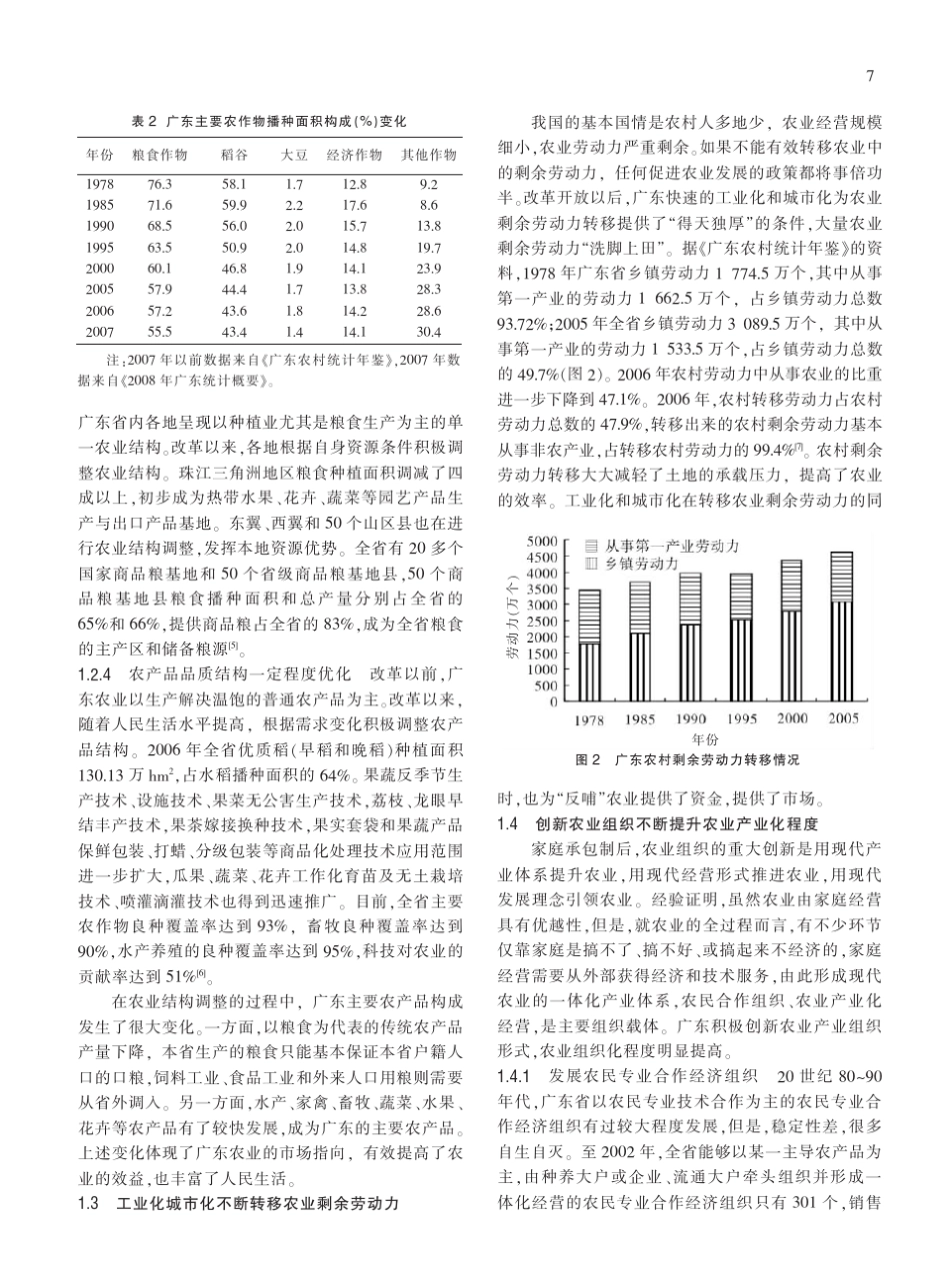 改革开放30年广东农业发展的主要成就_经验和问题_第3页