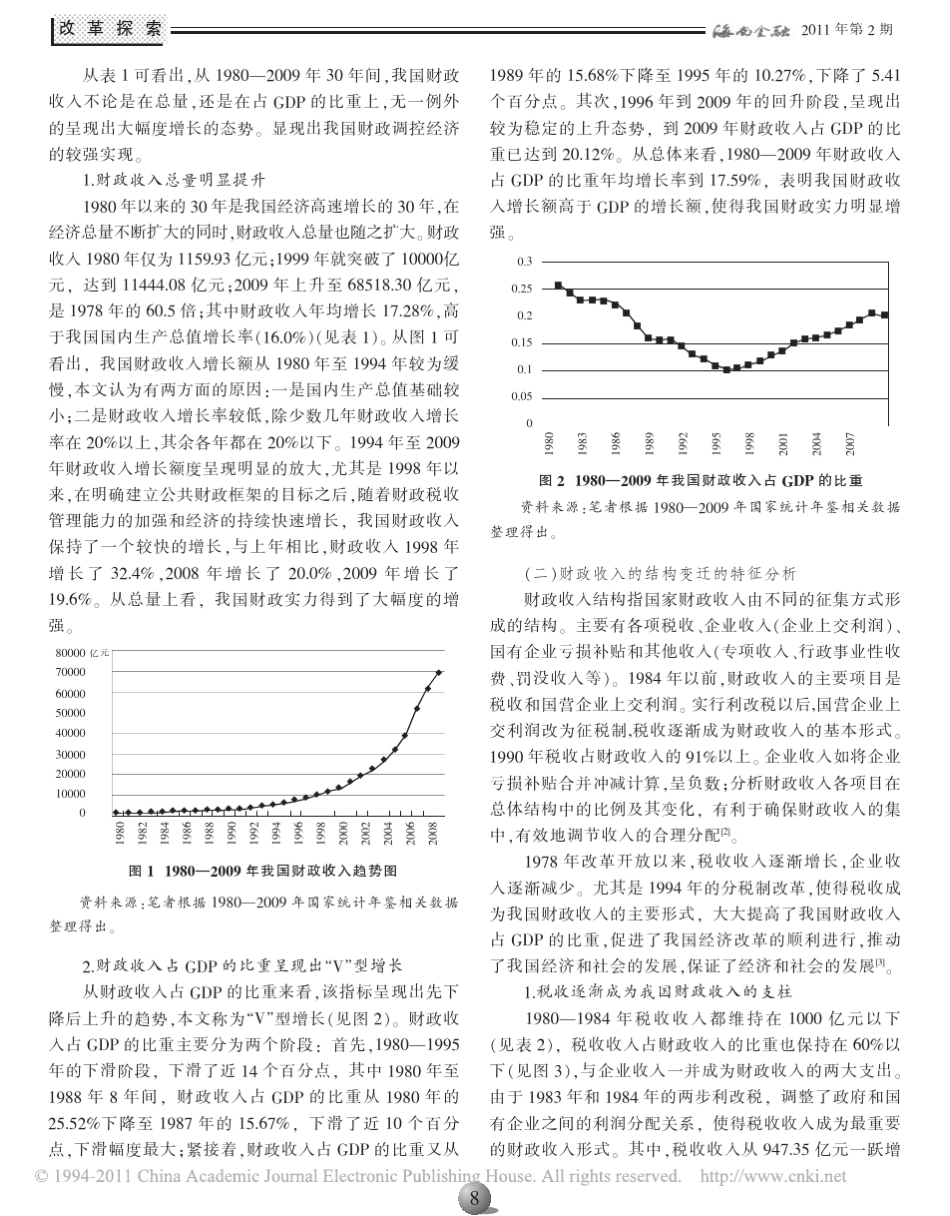 改革开放以来我国财政收支结构变迁的特征分析_第2页