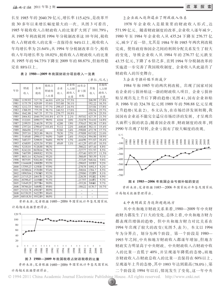 改革开放以来我国财政收支结构变迁的特征分析_第3页