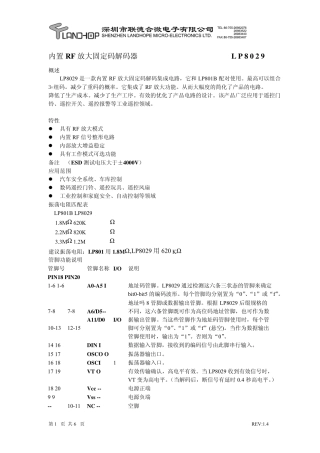 放大固定码解码器