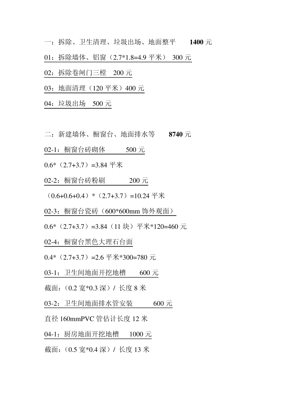 政务中心食堂装修预算_第2页