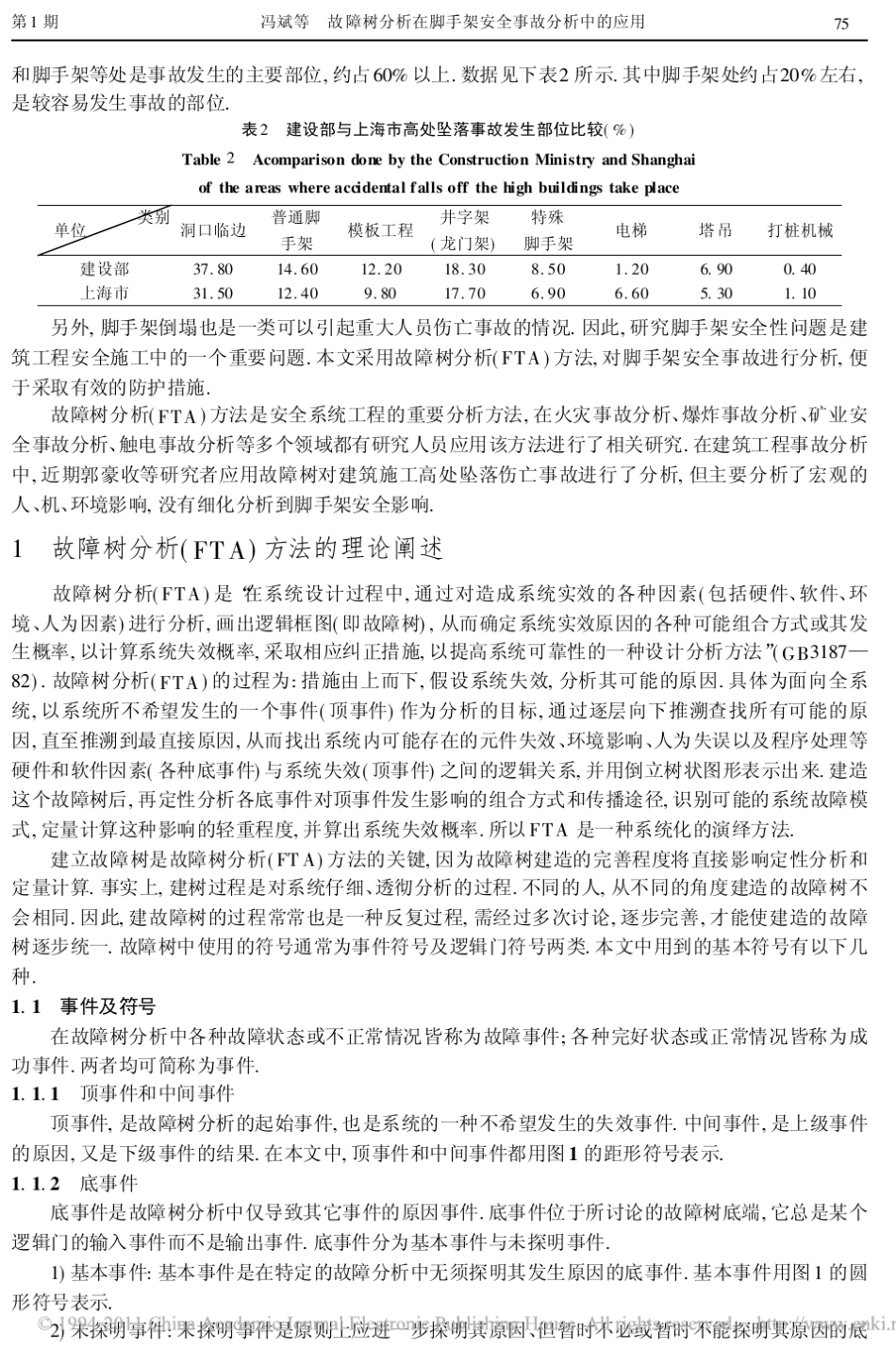 故障树分析在脚手架安全事故分析中的应用_第2页