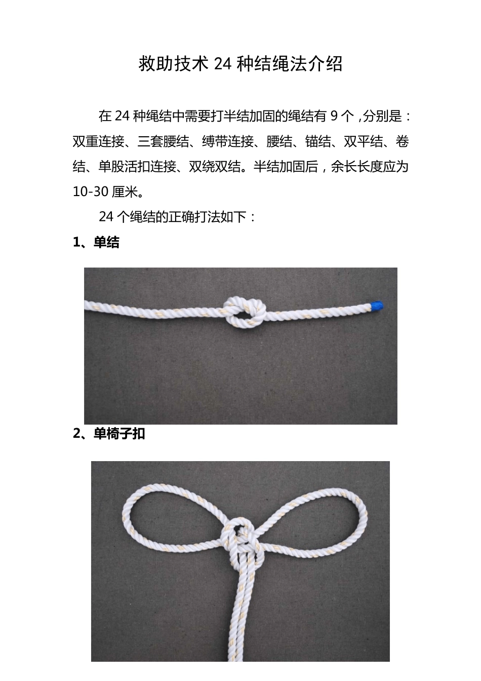 救助技术24种结绳法_第1页