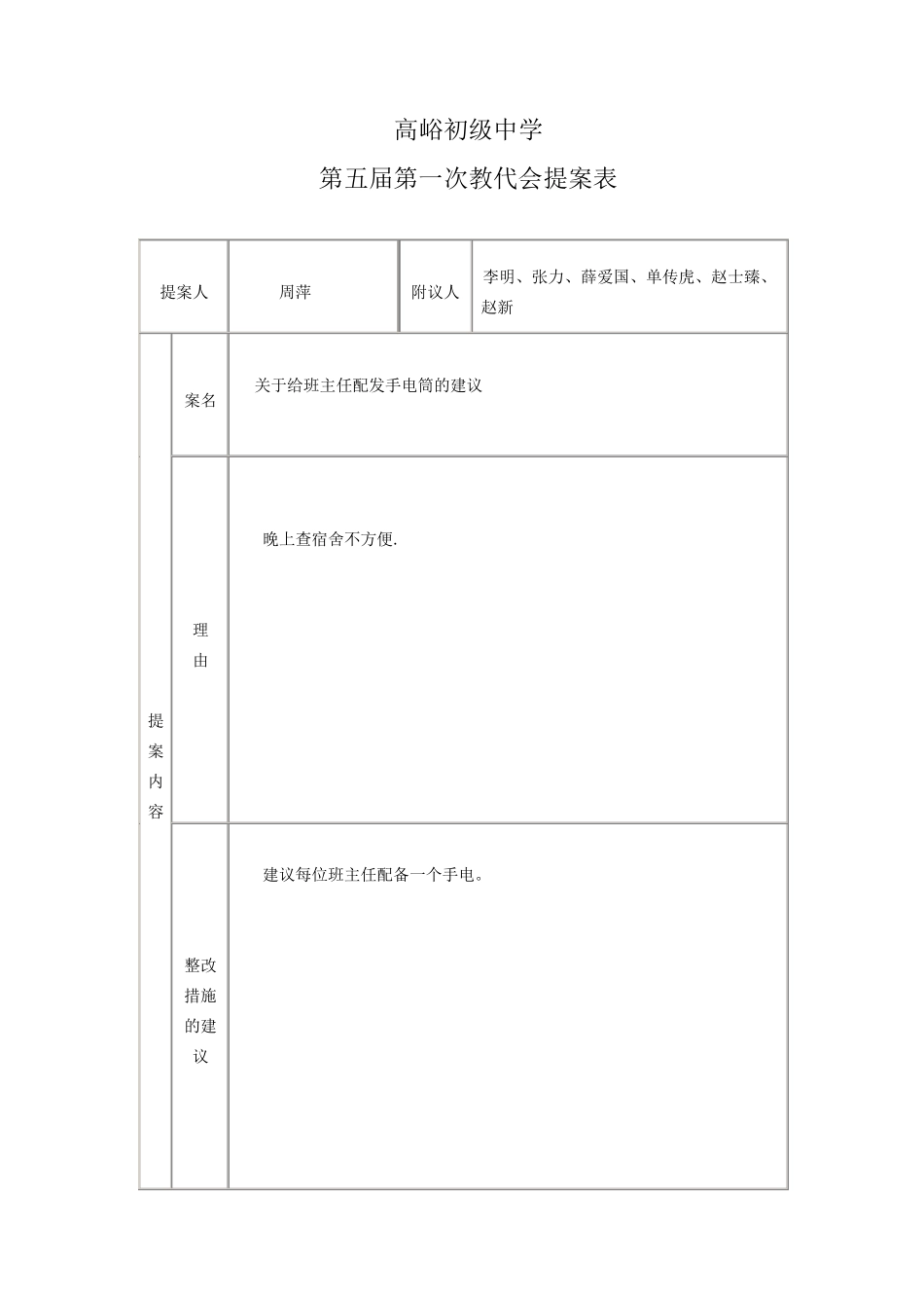 教代会提案表格_第3页