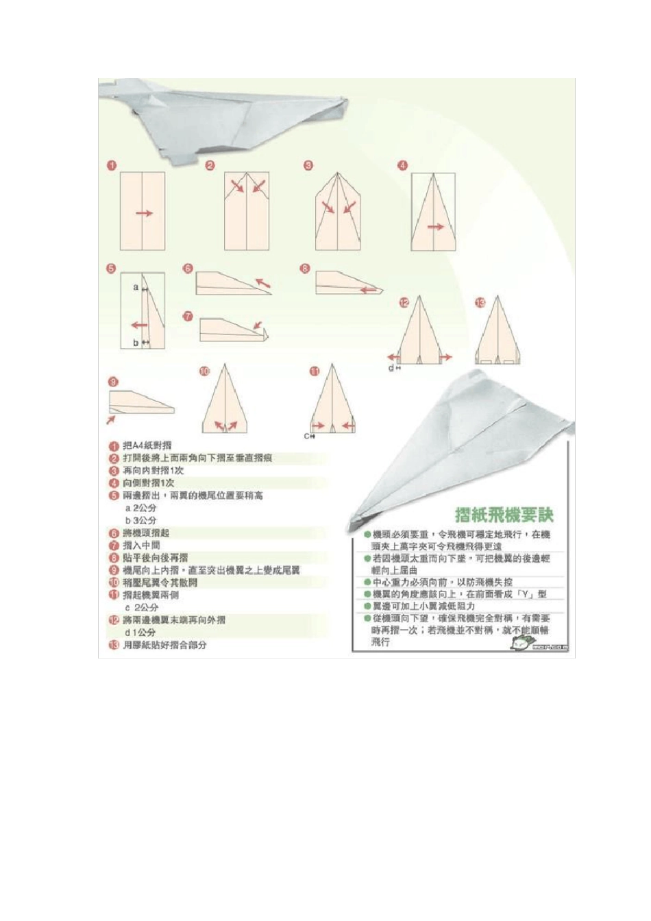 教你做出世界四大纸飞机_滑翔能力足以完爆航模_第2页