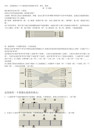 教你学五线谱(初学者专用)