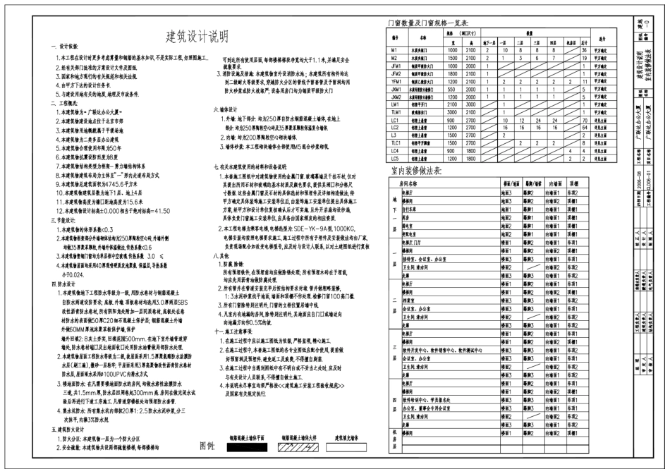 教学案例用图——广联达办公大厦实训图纸V5.0_第2页