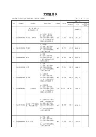 教学楼建筑与装饰工程量清单