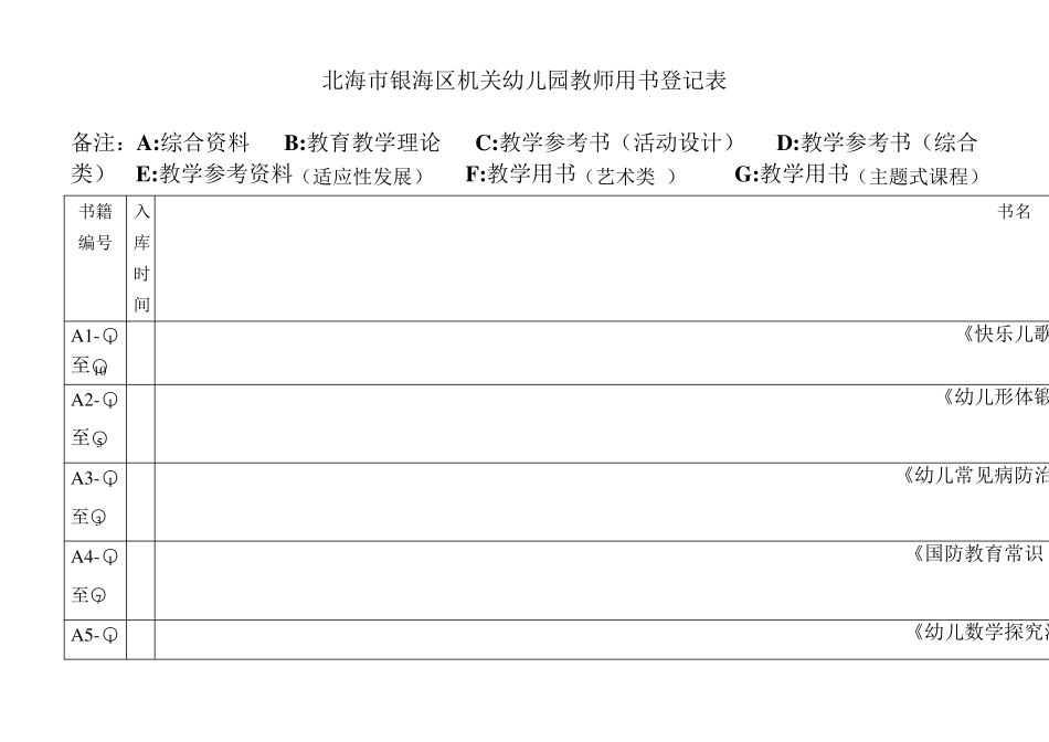 教师用书统计表_第1页