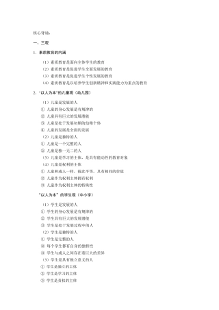 教师资格证考试《综合素质》重点知识点汇总