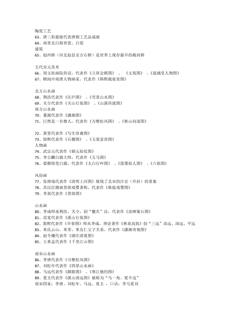 教师资格证高中美术—中国美术史知识汇总_第3页