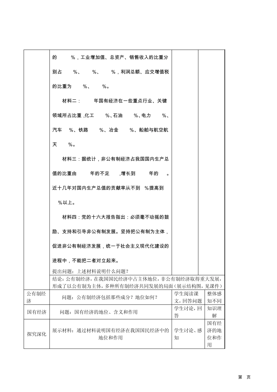 教案：我国的基本经济制度_第2页