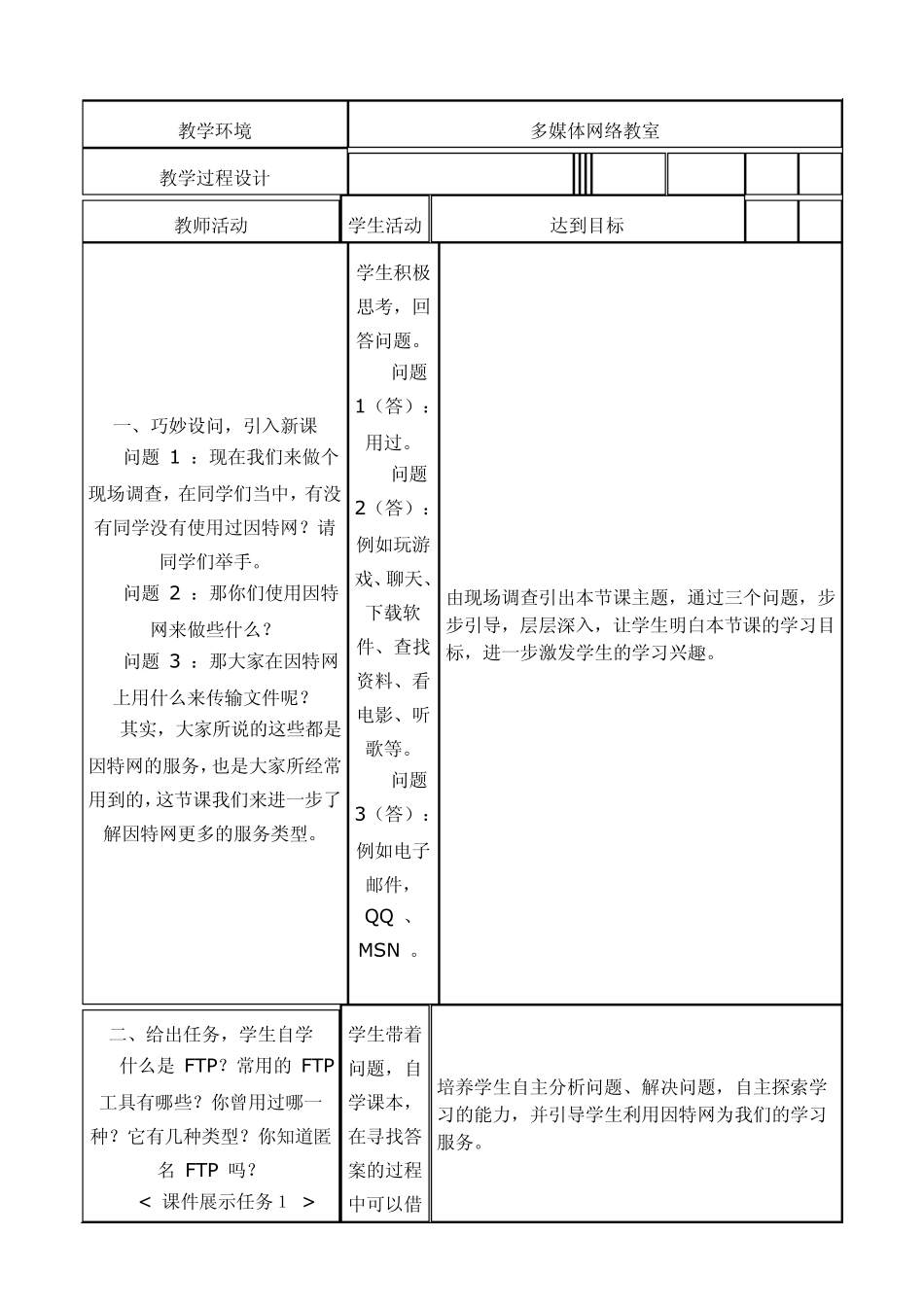 教科版《网络技术应用》_教案_第2页